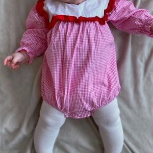 Stitchy Fish red white pink bubble 6 months